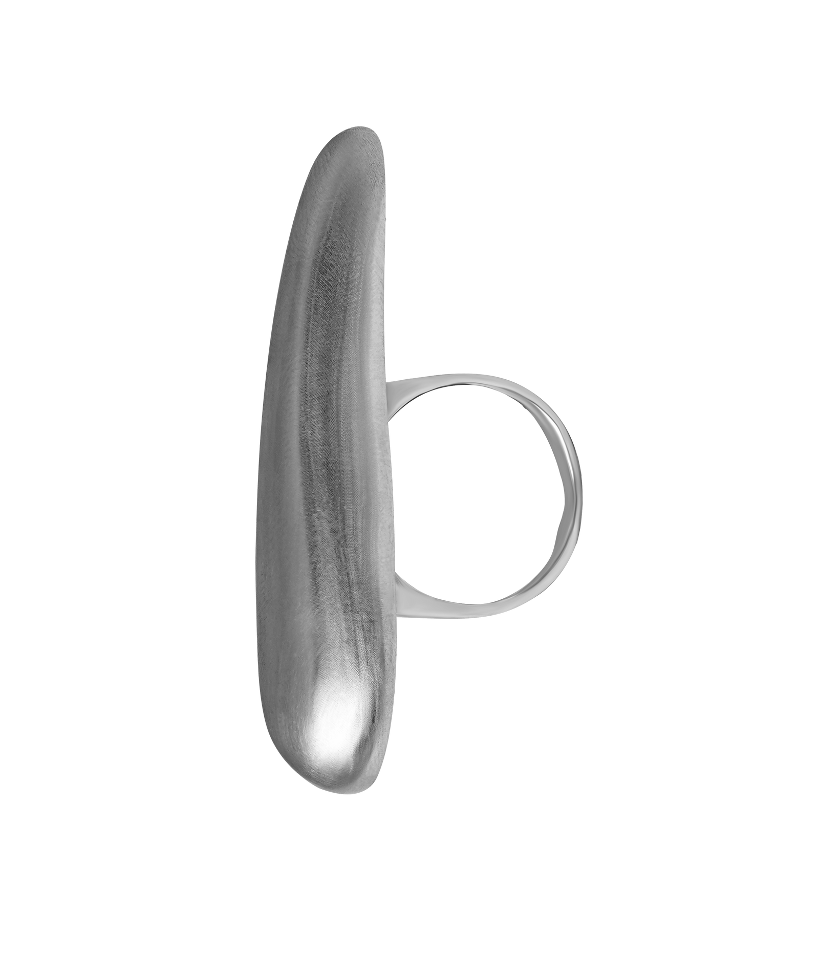 ARCHE recycled 925 chunky silver ring  - solid sculptural form, matte finish, made to order